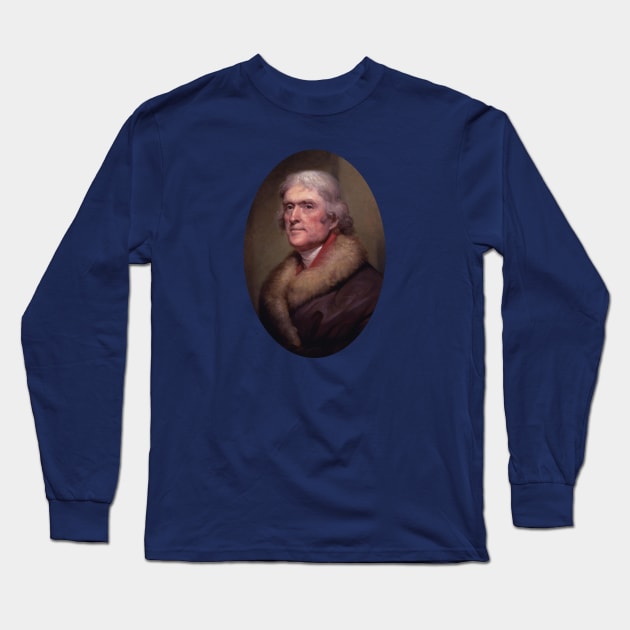 President Thomas Jefferson Long Sleeve T-Shirt by warishellstore